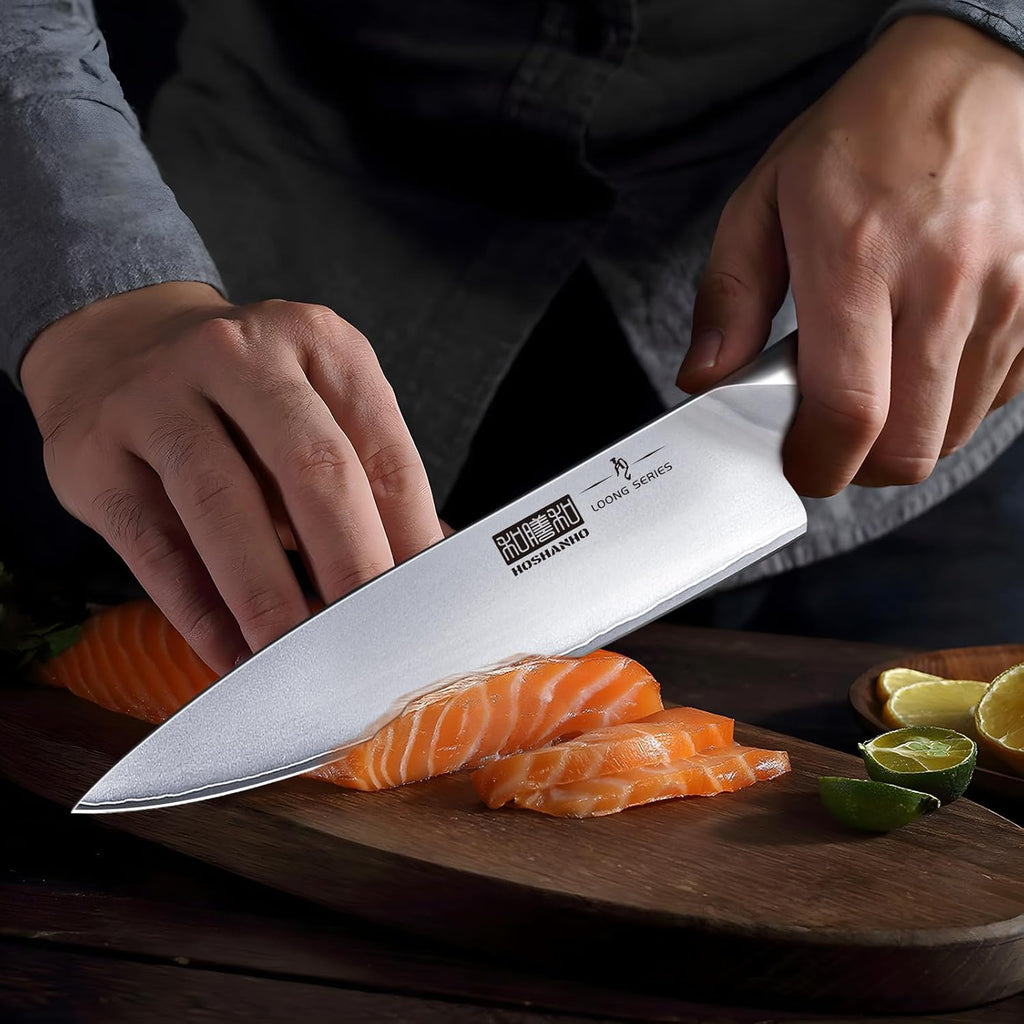 16PCS Knife Set, Ultra Sharp Japanese Kitchen Knife Set with Block | Japanese High Carbon Stainless Steel Cooking