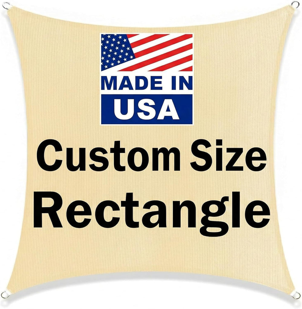 Shade Sail 13'X17' Rectangle Light Grey Breathable UV Block Outdoor Canopy for Backyard Patio Pergola Garden Deck(We