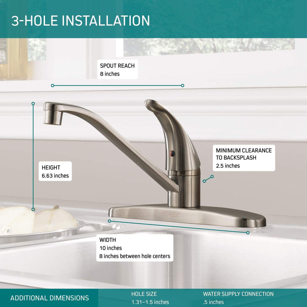 Single-Handle Faucet, Stainless