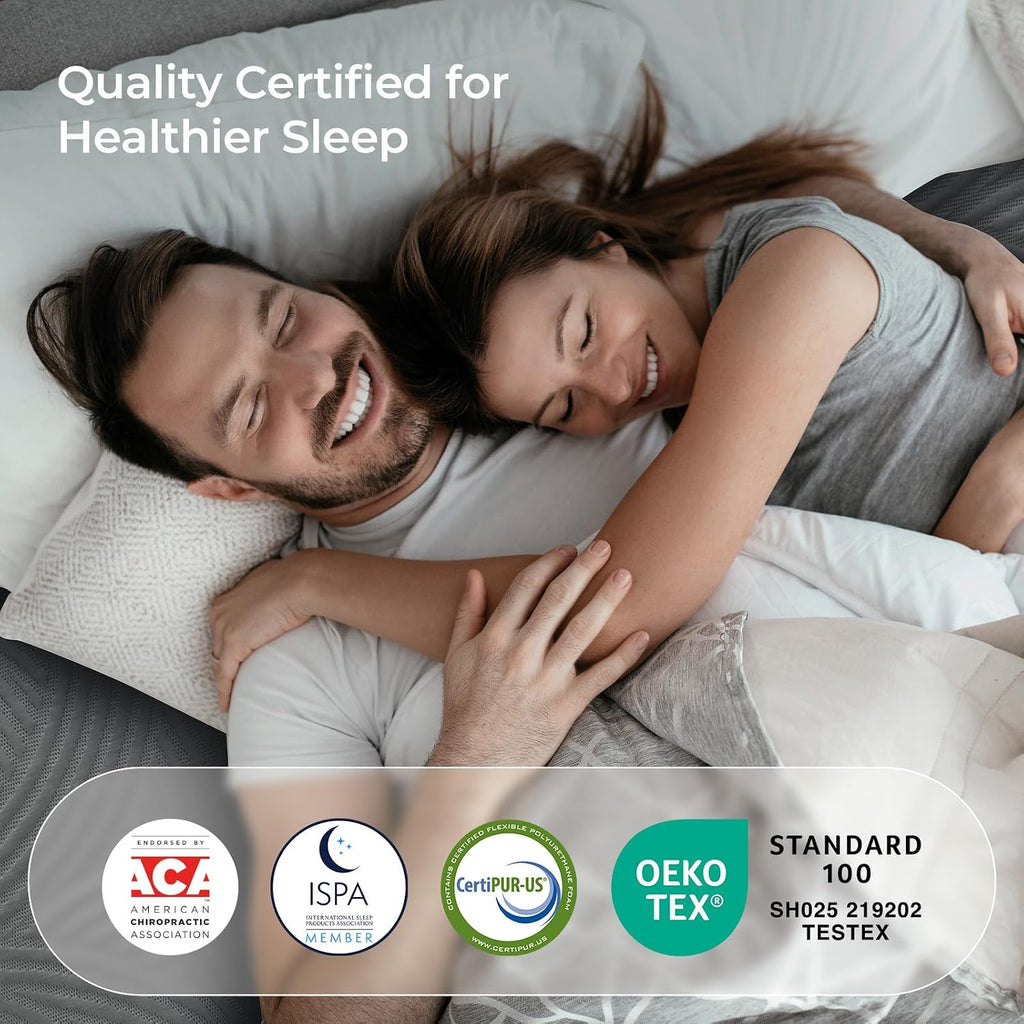 CoolNest 14 Inch King Size Mattress,Cooling Memory Foam Mattress | Cool Night Sleep, 5-Zone Ergo Support for Pressure