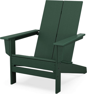 Contemporary Modern Oversized Adirondack Chair in Green