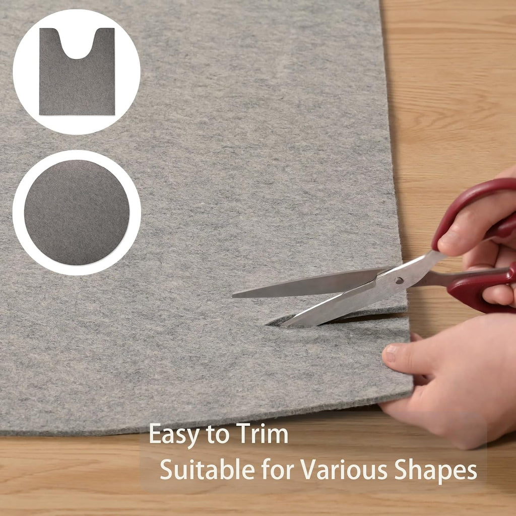 Non Slip Rug Pad 2x4 Feet Carpet Padding, Under Rug Padding Cushioned for Hardwood Floors, Thick Felt Cushion Carpet