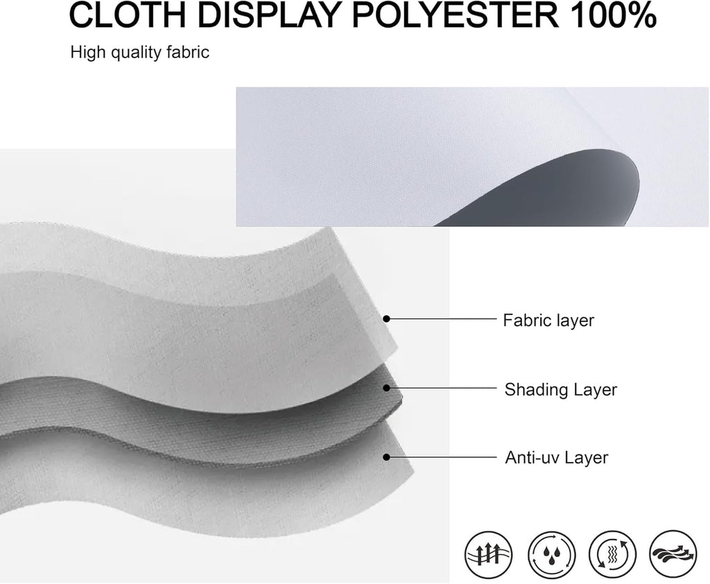 Roller Shades Cordless 100% Blackout Blinds for Windows and Doors, Pull Down Room Darkening Window Shades, Easy to Install for Home and Office, White, Fixed High