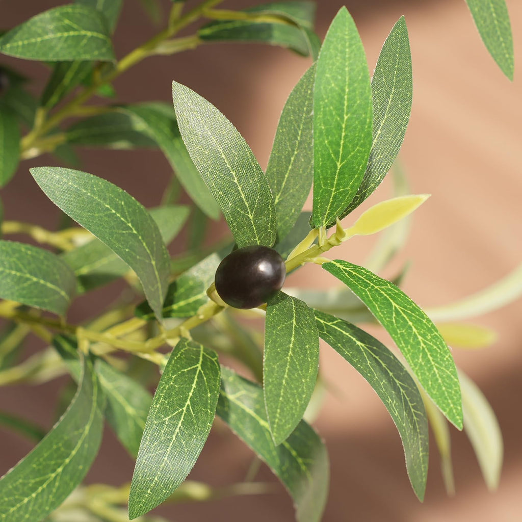 5ft Olive Trees Artificial Indoor with Remote LED Spotlights
