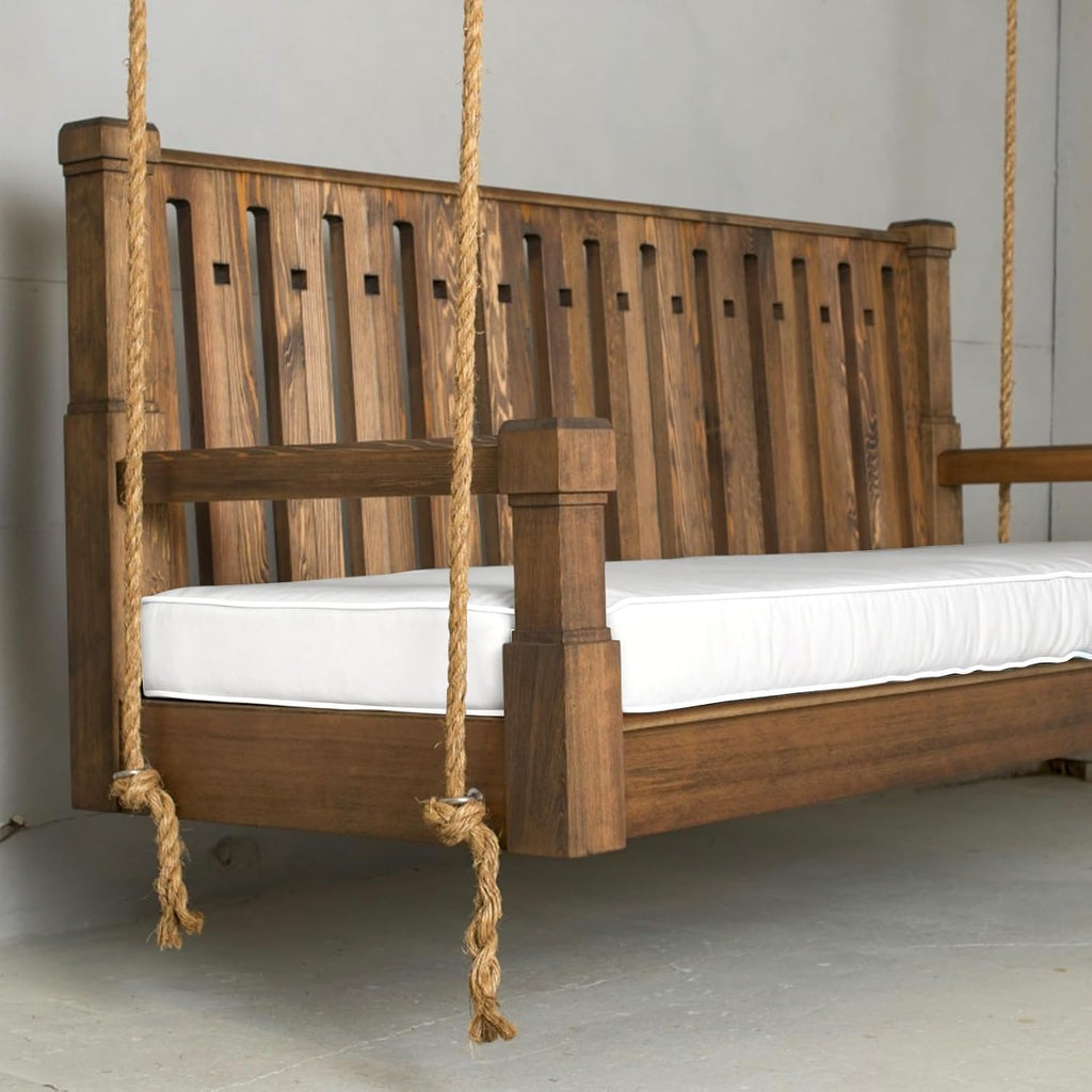 Twin Size Porch Swing Day Bed Cushion Set Include Mattress with Cover,Patio Hanging Daybed Indoor Cushions Set