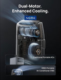 Portable Air Conditioner 318S, 8000 BTU ASHRAE (5000 BTU DOE) Smart AC Unitwith Drainage-free Cooling