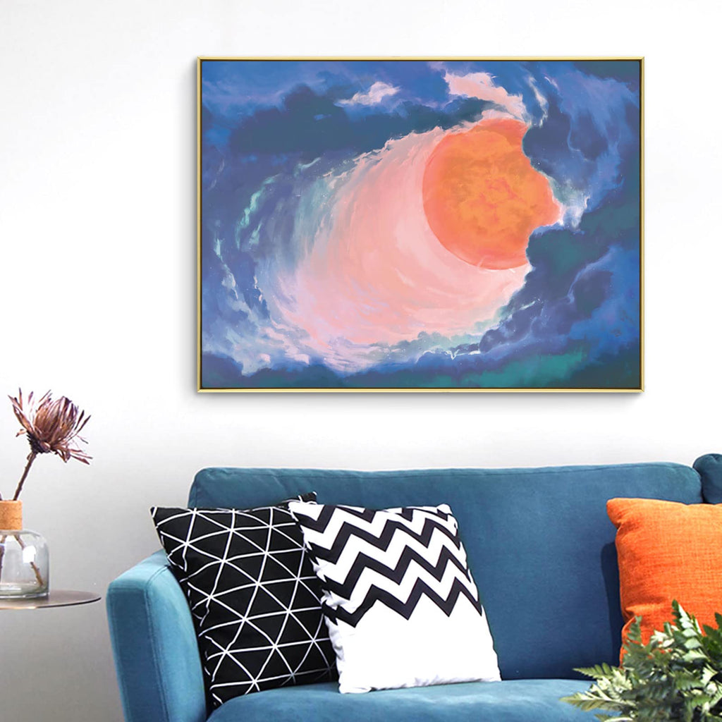 11x14 Canvas Frame for Abstract Landscape Paintings, 1.5" Deep, Gold