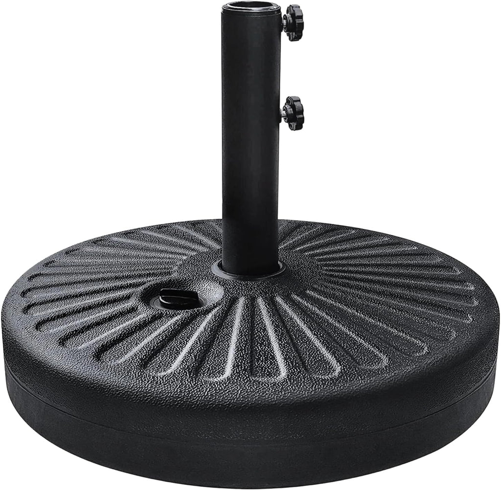 Umbrella Base Water Filled Stand Market Patio Outdoor Heavy Duty Umbrella Holder(Black)