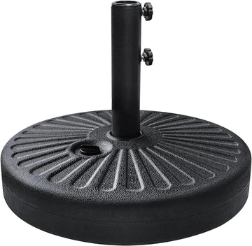 Umbrella Base Water Filled Stand Market Patio Outdoor Heavy Duty Umbrella Holder(Black)