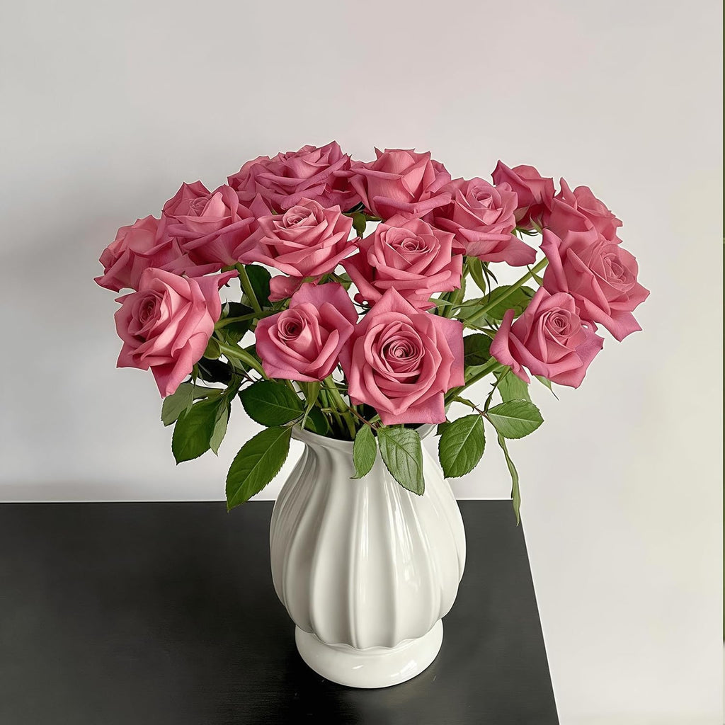 White Vase, Modern Ceramic Flower Vase