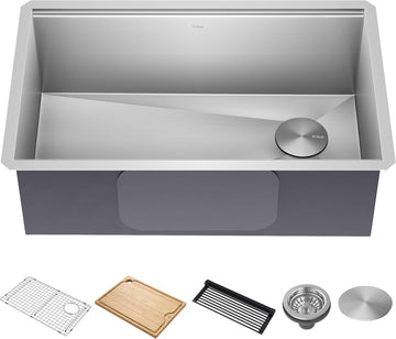 Stainless Steel 30 in Undermount Kitchen Sink KWU110-30