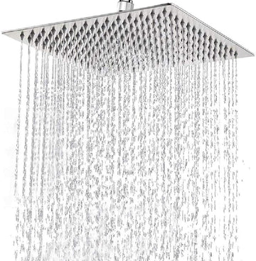 High Pressure Rain Shower Head, 304 Stainless Steel Large Rainfall Showerhead for Bathroom, Easy to Install