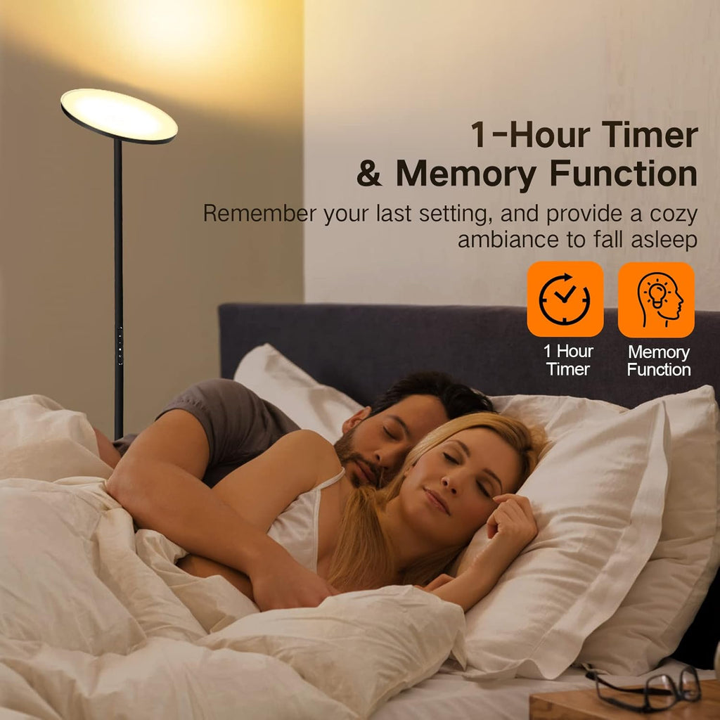 Floor Lamp, 30W/3000LM LED Modern Torchiere Sky Lamp