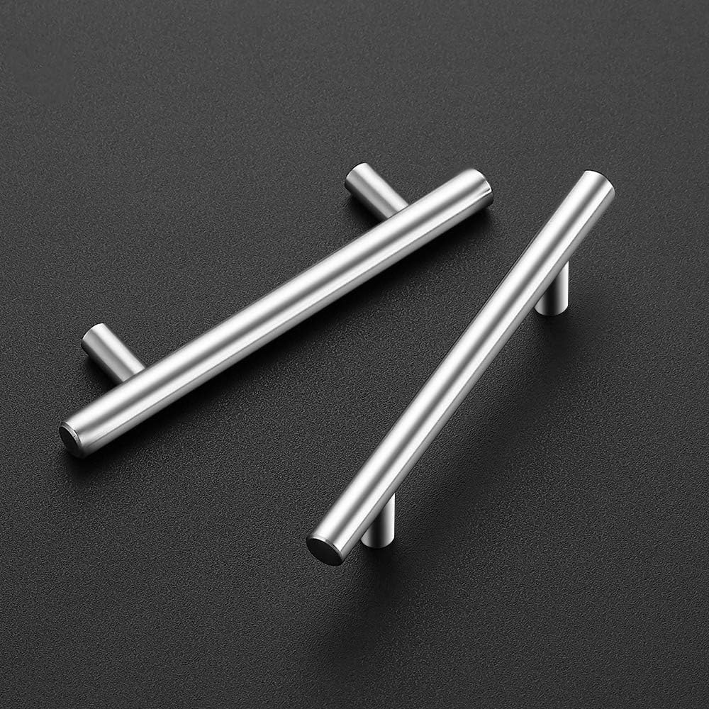30 Pack |6'' Cabinet Pulls Brushed Nickel Stainless Steel Kitchen Cupboard Handles Cabinet Handles 6”Length, 3.75” Hole