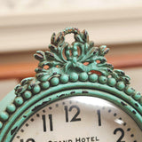 HOME Antique Table Clock Silent Non-Ticking