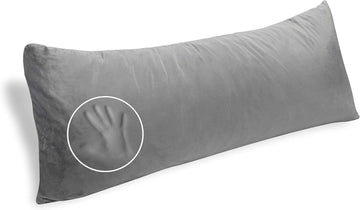 Full Body Pillow - Shredded Memory Foam with Washable Cover - Long, Hypoallergenic, Firm Hug Pillows for Side and