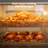 18QT Air Fryer Toaster Oven Combo, 12-in-1 Countertop Convection Airfryer Oven, Adjustable 70 - 450℉ Temperature, Bake