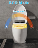 Smart Toilet with Bidet Built-in, Auto Open/Close Lid