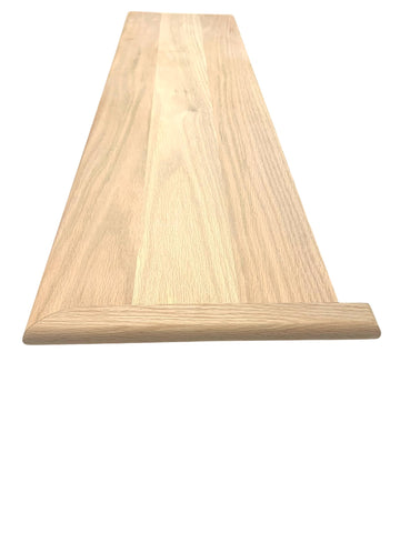 Stair Treads with Return (Red Oak, 54" X 11-1/2" X 1")