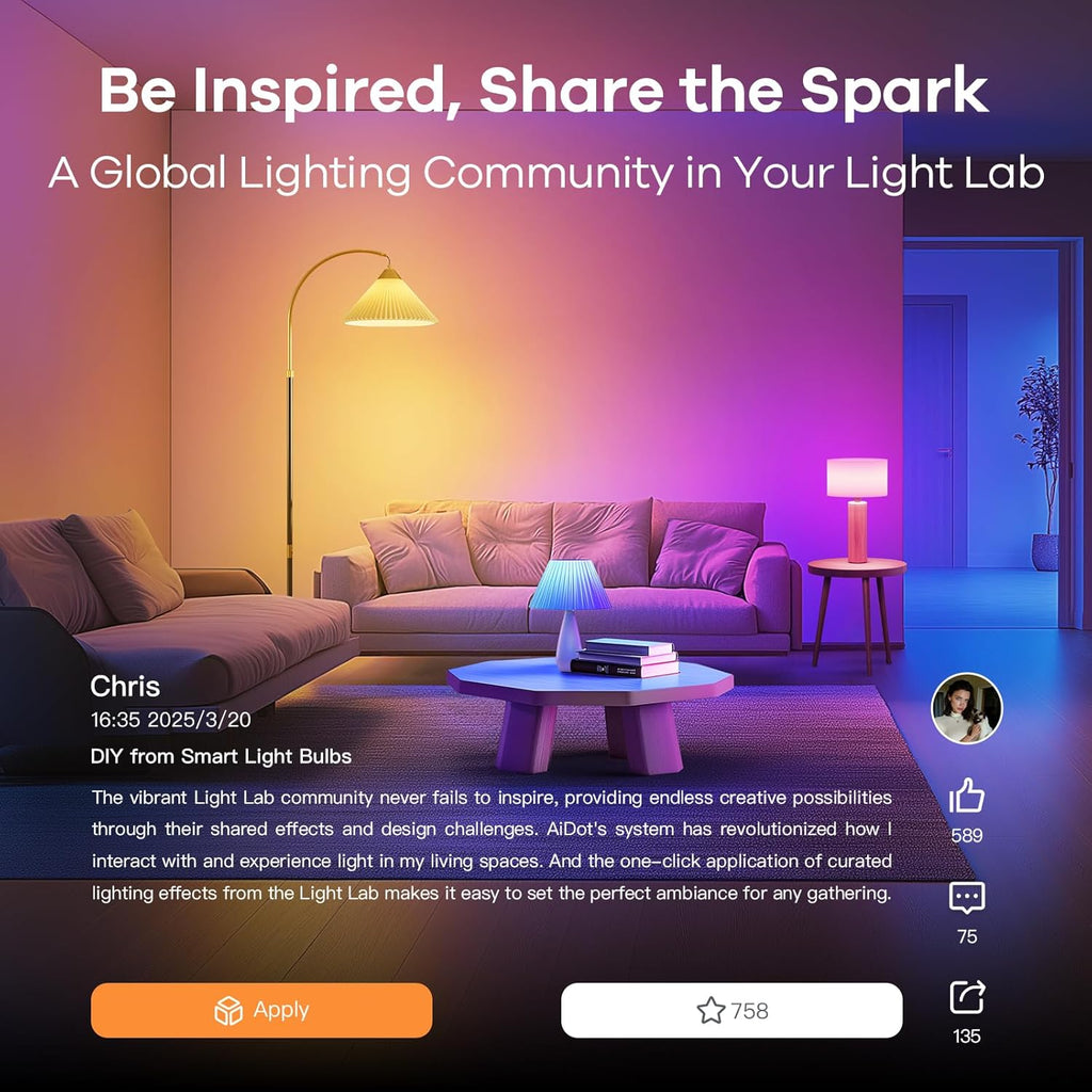 Smart Light Bulb,1200 Lumens BR30 Smart Flood Light Bulbs Work with App, Alexa, Google Home, RGBTW Color