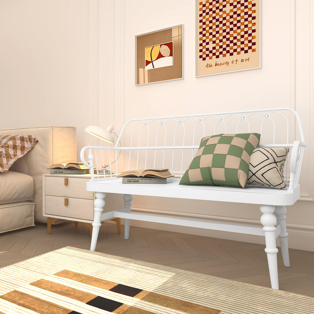 Entryway Bench, Spindle Back Wooden Dinning Bench, Farmhouse Foyer Bench, Dinning Room, Mudroom