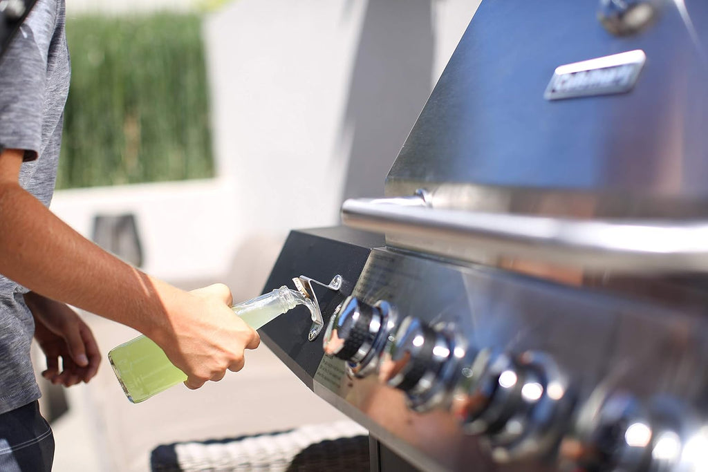 4-Burner Propane Gas Grill, 44,000 BTU Stainless Steel BBQ Grill with Cast Iron Grates, Side Tables, and Large Cooking Area for Outdoor Patio