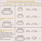 Jacquard Round Tablecloth 60 Inch Grey Table cloth Leaves Pattern Scalloped Edge Silky Soft Waterpro