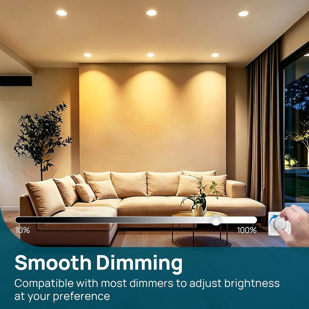 BR30 LED Flood Light Bulbs Indoor, 65W Equivalent Dimmable LED Recessed Bulbs, 10W 850 Lumens, 2700K Soft White E26