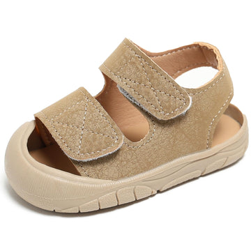 Baby Protective Toe Summer Sandals for Boys Girls Non-Slip Soft Sole Infant Toddler First Walking Shoes