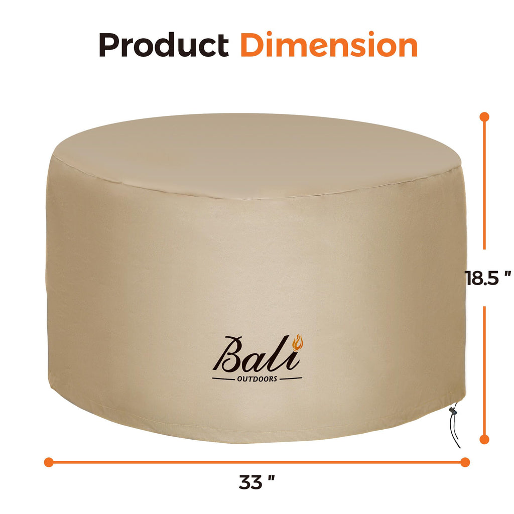 Round Fire Pit Covers Waterproof