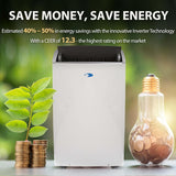ARC-1230WNH 14,000 BTU (12,000 BTU SACC) NEX Inverter Dual Hose Cooling Portable Air Conditioner, Heater