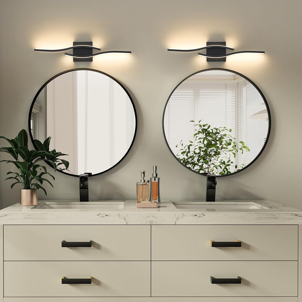 Vanity Light Lighting Fixtures Over Mirror Black | 23 Inch Vanity Lighting Dimmable 5CCT Modern Vanity Lights Bar Led