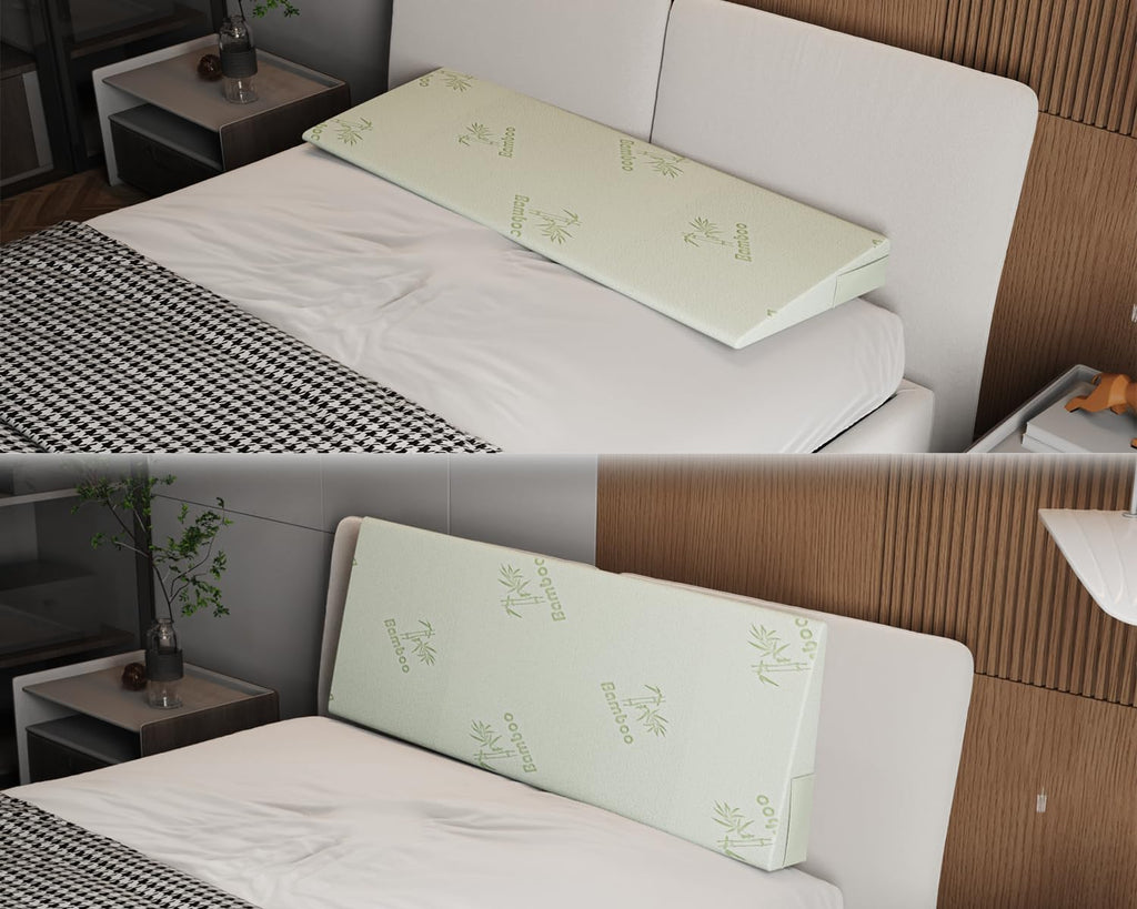 Twin Wedge Pillow for Acid Reflux Relief,Mattress Wedge 5" H