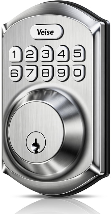 Keyless Entry Deadbolt, Electronic Keypad Lock, Satin Nickel