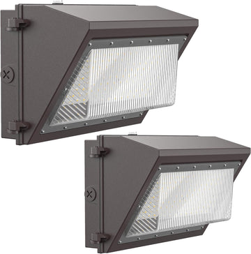 120W LED Wall Pack Light with Dusk-to-Dawn Photocell Sensor, 16800LM 5000K | IP66 Waterproof 120V LED Security Flood