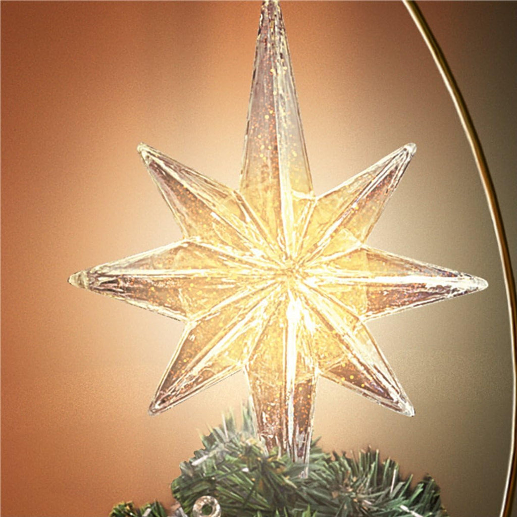 Thomas Kinkade Holidays in Motion Rotating Illuminated Tree Topper Animated Christmas Decor by The Bradford Editions