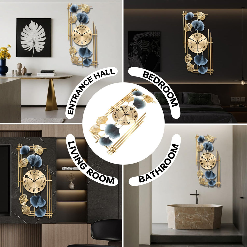 Large Wall Clocks, Silent Non Ticking Battery Operated Oversized Square Modern Wall Clock Kitchen Farmhouse Office