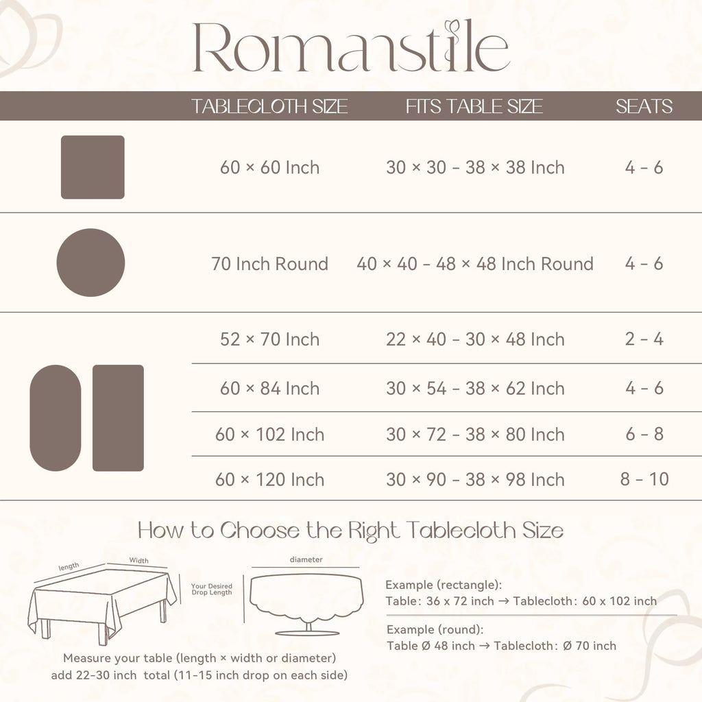 Ruffled Rectangle Tablecloth, White, 60 x 120 Inch