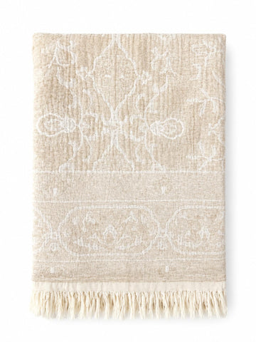 Cotton Linen Throw Blankets for Couch Lounge Blanket Boho Throw Blanket