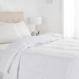 White Down Alternative Comforter and Duvet Insert with Corner Tabs, Machine Washable, Full/Queen, Light