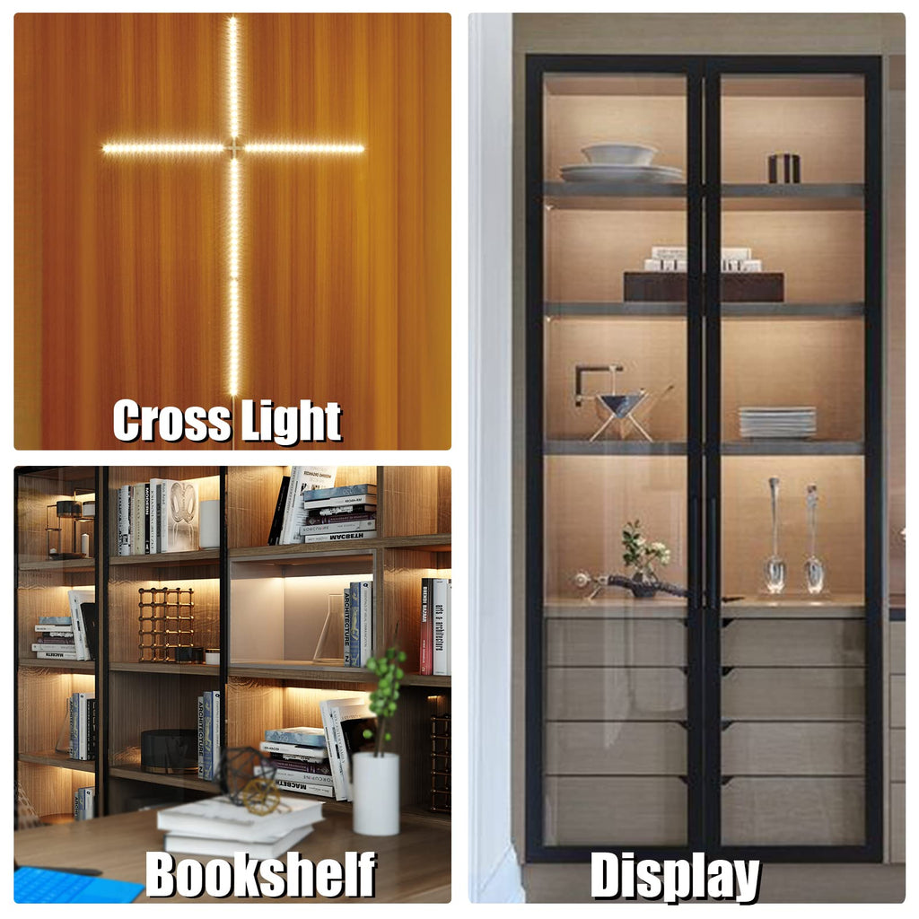 Under Cabinet Lighting Kit,8PCS 12 inch Led Light Bars,WarmWhite