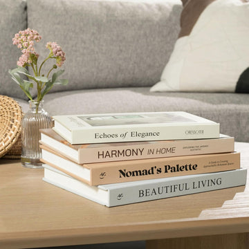 Decorative Books Decor Set of 4 Large Faux Decoration Coffee Table Books Hardcover Aesthetic Book Nook Mantel Accent