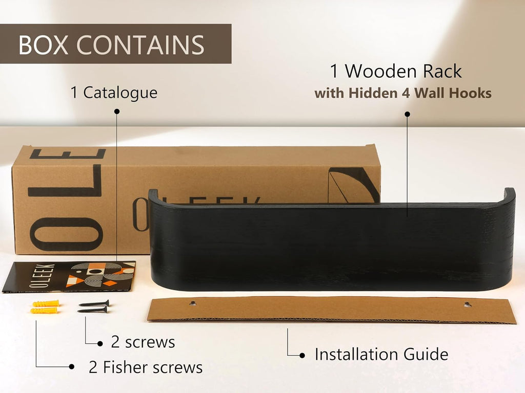 Wall Coat Rack - wall Shelf with Hooks - entryway Hooks - entryway Shelf - Modern Coat Rack - Wooden Coat Rack wall