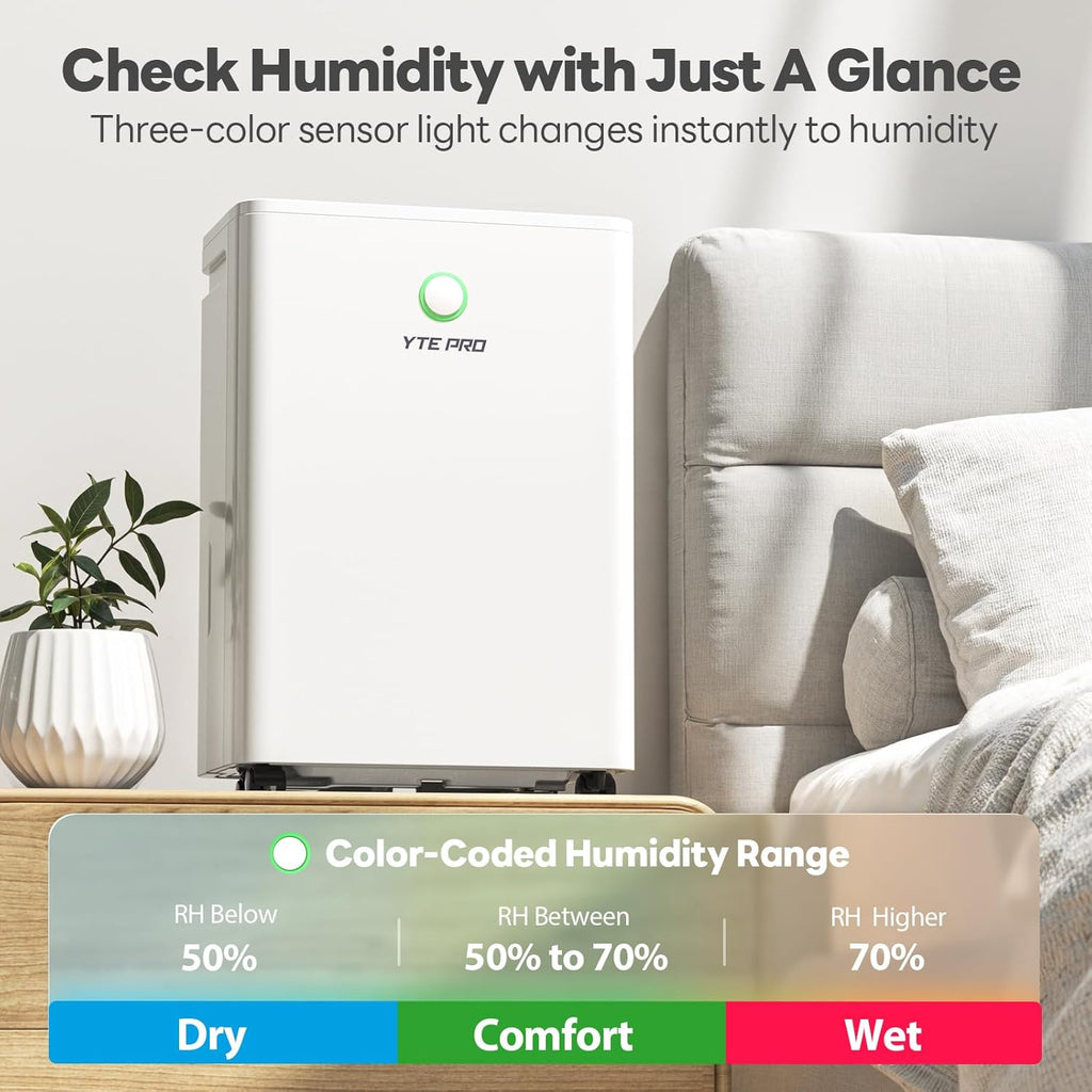 30Pint Dehumidifier for 1500Sq.Ft, Compressor Dehumidifiers for Home,Quiet Dehumidifier for Basement, Bedroom