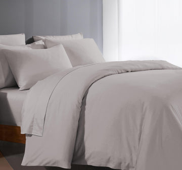 100% Egyptian Cotton 1000 Series Duvet Cover King Size - Silver Grey