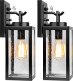 2-Pack 14'' Dusk to Dawn Outdoor Wall Light Fixtures, Exterior Lighting Fixtures Wall Mount
