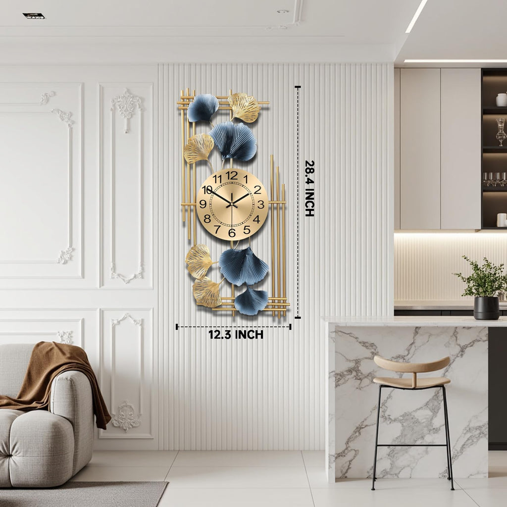 Large Wall Clocks, Silent Non Ticking Battery Operated Oversized Square Modern Wall Clock Kitchen Farmhouse Office