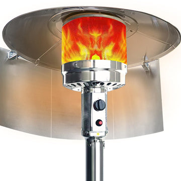 Patio Heater Reflector Shield Heat Focusing Reflector Outdoor Heaters Propane Heater Propane Heaters Indoor Heat Lamp