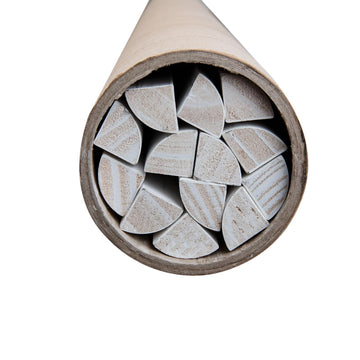 3/4′′ × 3/4′′ × 94′′ Solid Pine Quarter Round Trim - Double Primed & Painted - 13-Piece Bundle, Ships