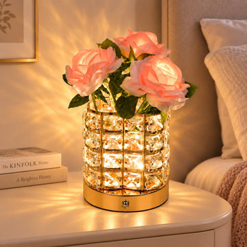 4000mAh Rechargeable Crystal Rose Lamp, Unique Gifts for Women, Mom & Wife